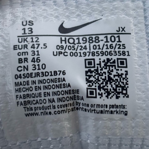 Nike Shox R4 🔥 White Metallic Silver Crimson Red HQ1988-101 Men’s Size 13 Shoes - Picture 2 of 8